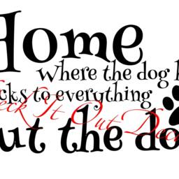 Home Where The Dog Hair Sticks To Everything But Dog.... E00100 - thumbnail 3