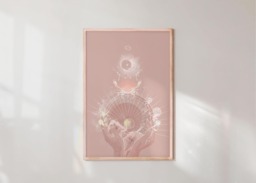 The Beautiful Signs - Cancer Sun Sign Birth A4 Print Zodiac Illustration Gold Foil Star Art Zodiac - thumbnail 1