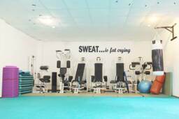 Sweat Is Fat Crying- Interior Vinyl Wall Decal - Home Gym- Fitness Decal - thumbnail 1