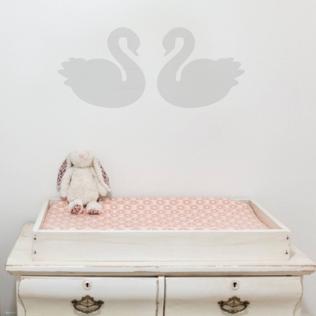 Nursery Wall Sticker Swan - Swans Home Decor Accessories Stickers Decoration Decor - image 1