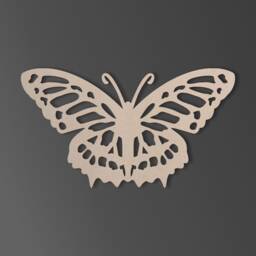 Wooden Butterfly Cutout Unfinished Mdf Wall Art Decor - thumbnail 2