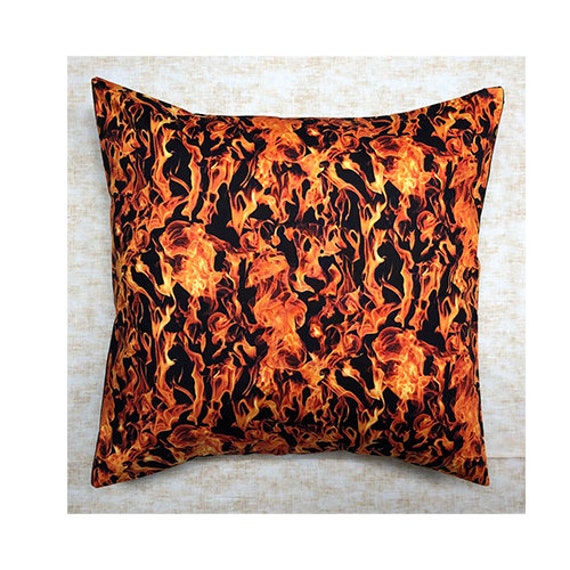 Great Design, You Can See Dragons Dancing in The Flames Cushion Cover Fits An 18 - image 1