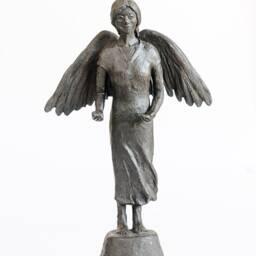 Angel With Base, Bronze Sculpture, Patinated - Delivery Time 8 Weeks - thumbnail 3