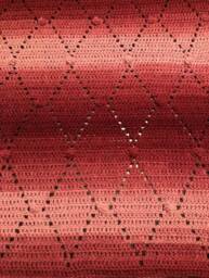 Crocheted Baby Blanket - Pink Variegated - thumbnail 1