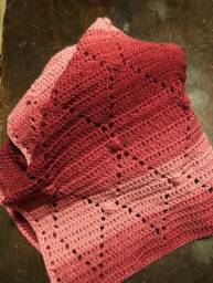 Crocheted Baby Blanket - Pink Variegated - thumbnail 3