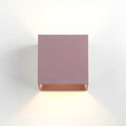 Colorful Concrete Wall Light G9 Modern Cube Lamp Minimal Flush Handmade Italy - thumbnail 2