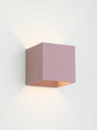 Colorful Concrete Wall Light G9 Modern Cube Lamp Minimal Flush Handmade Italy