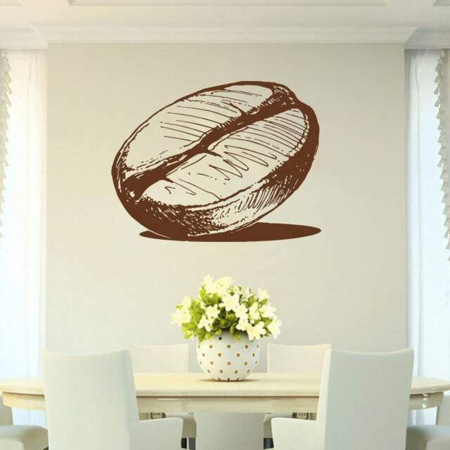 Coffee Bean Wall Decal - Removable Vinyl Sticker 1689 - image 1