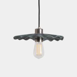 Kapok Organic Ceramic Pendant Light Blue Earth 10.5