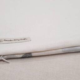 Laura Ashley Grey Silver Iona Cushion, Handmade With Zip Fastening - thumbnail 4