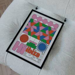 H?? Ibiza Club Print - Poster Wall Art Geometric Funky Dj Clubbing Patterned Bauhaus House Music - thumbnail 1