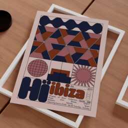 H?? Ibiza Club Print - Poster Wall Art Geometric Funky Dj Clubbing Patterned Bauhaus House Music - thumbnail 2