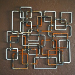 Retro Modern Metal Sculpture Art Abstract Mid Century Contemporary Wall Decor Modernist 50S 60S By Petrykowski Artworks - thumbnail 3