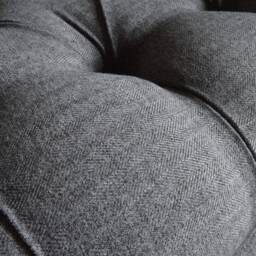 Handmade 3 Seater Iron Grey Herringbone Wool Chesterfield Sofa - Other Colours Available + - thumbnail 4