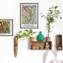 Baya Mahieddine Art Print Colourful Algerian Artist Exhibition Wall - thumbnail 3