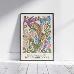 Baya Mahieddine Art Print Colourful Algerian Artist Exhibition Wall - thumbnail 2