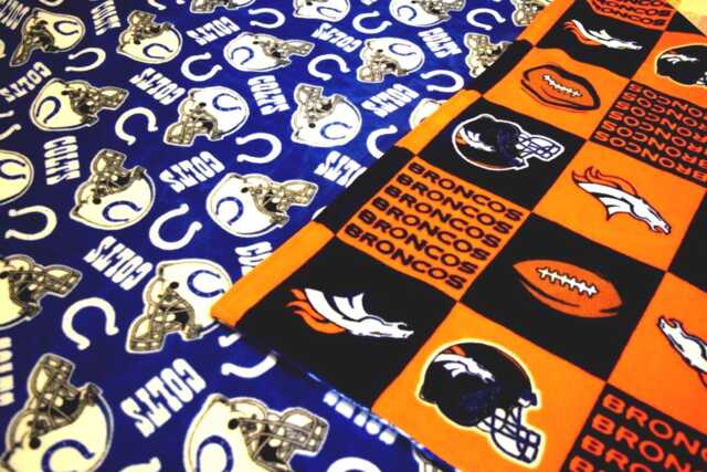 "Custom Two Team Fleece Sport Blanket - 2 Teams On 1 Blanket - Double-Sided 70"" X 56" - image 1