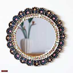 Peruvian Round Wall Mirror - 17.7