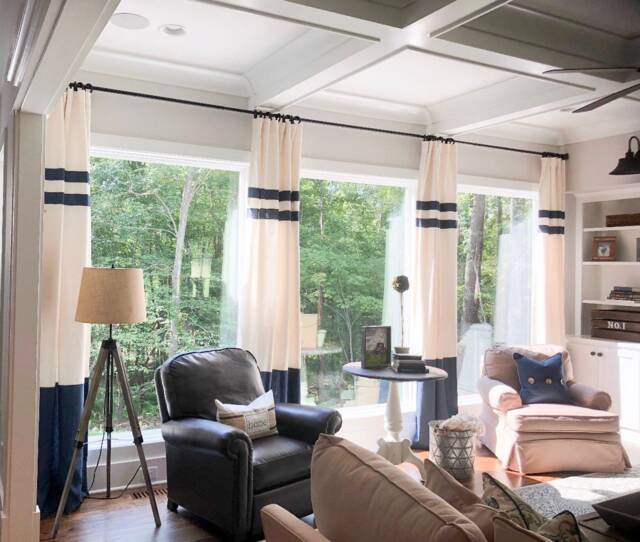Custom Striped Curtains Your Size, Stripes, Color Blocked, Nautical , Nursery Curtains, Window Treatments, Draperies - image 1