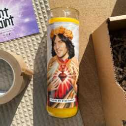 Saint Noel Fielding Prayer Candle Scented Vegan Soy Wax, Handmade - thumbnail 1
