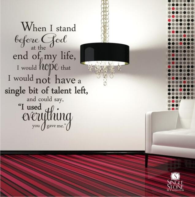 Erma Bombeck Wall Decal Quote Everything You Gave Me - Vinyl Word Custom Home Decor - image 1