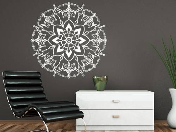 Mandala Wall Decals Boho Yoga Sticker Namaste Indian Vinyl Bohemian Geometric Moroccan Pattern Decal Home Decor Art Mural Bedroom Ms231 - image 1