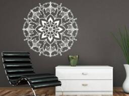 Mandala Wall Decals Boho Yoga Sticker Namaste Indian Vinyl Bohemian Geometric Moroccan Pattern Decal Home Decor Art Mural Bedroom Ms231 - thumbnail 1