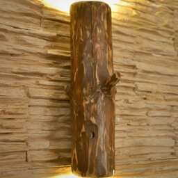 Wooden Sconce, Wall Light From Natural Log, Fixtures, Driftwood Lamp, Rustic Lighting, Sconce Log Lamp - thumbnail 2