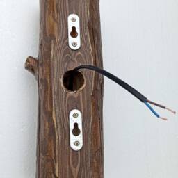 Wooden Sconce, Wall Light From Natural Log, Fixtures, Driftwood Lamp, Rustic Lighting, Sconce Log Lamp - thumbnail 4