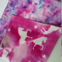 Galaxy Unicorn Baby Blanket/Pink Teal Purple Aqua Lavender Nebula Girl Shower Gift Soft Fleece Cotton Nursery Crib Little Lovey - thumbnail 2