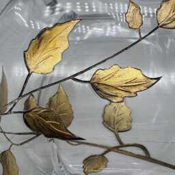Gold Leaf - 13cm Tea Light Holder By Nobile Glassware - thumbnail 2