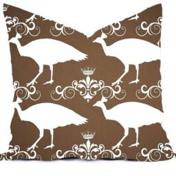 Pillows Cover Custom - Coral Salmon Brown Chocolate White All Sizes 18x18, 16x16 Throw Accent Toss Modern Abstract Print - thumbnail 3