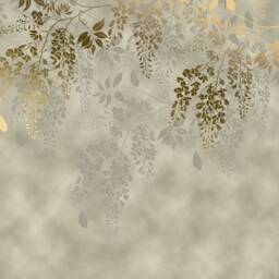 Wisteria Wall Stencil, A Large Stencil For Painting Walls. A Floral To Create Wisteria Wallpaper. Laburnum W210 - thumbnail 3