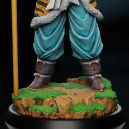 The Endless Challenger - Wandering Warrior Youthful Anime Fighter Goku Saiyuki Resin Figure 16K - thumbnail 4