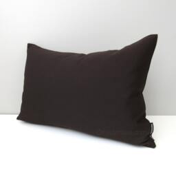 Walnut Brown Sunbrella?? Outdoor Pillow Cover Chocolate Patio Cushion - thumbnail 3