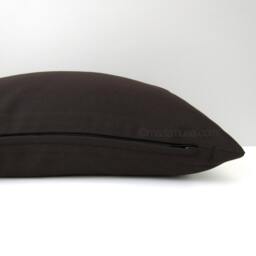 Walnut Brown Sunbrella?? Outdoor Pillow Cover Chocolate Patio Cushion - thumbnail 4