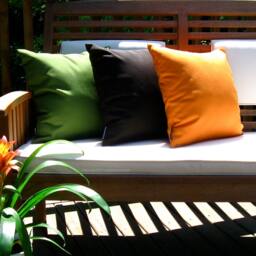 Walnut Brown Sunbrella?? Outdoor Pillow Cover Chocolate Patio Cushion