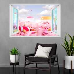 Candy Land Wall Decal Sticker Mural Poster Print Art Cafe Shop Home Kitchen Decor Er17
