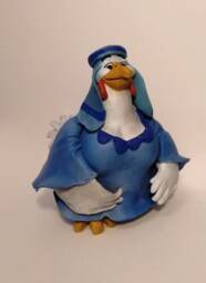 Robin Hood - Lady Kluck. Handmade Polymer Clay Action Figure. Unique Collectible - thumbnail 1