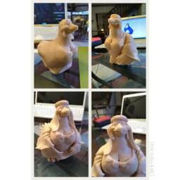Robin Hood - Lady Kluck. Handmade Polymer Clay Action Figure. Unique Collectible - thumbnail 4