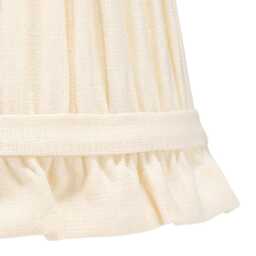 Pleated Linen Lampshade in Cream With Frill - thumbnail 4