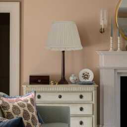 Pleated Linen Lampshade in Cream With Frill - thumbnail 2