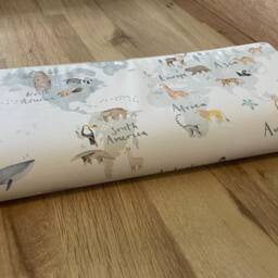 Animal Travel Baby Changing Mat, Baby Travel Changing Mat, Animal Foldable Mat - thumbnail 3