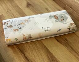 Animal Travel Baby Changing Mat, Baby Travel Changing Mat, Animal Foldable Mat - thumbnail 1