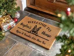 Fur-Endly Welcome Mat - Custom Pet Name & Breed - thumbnail 1