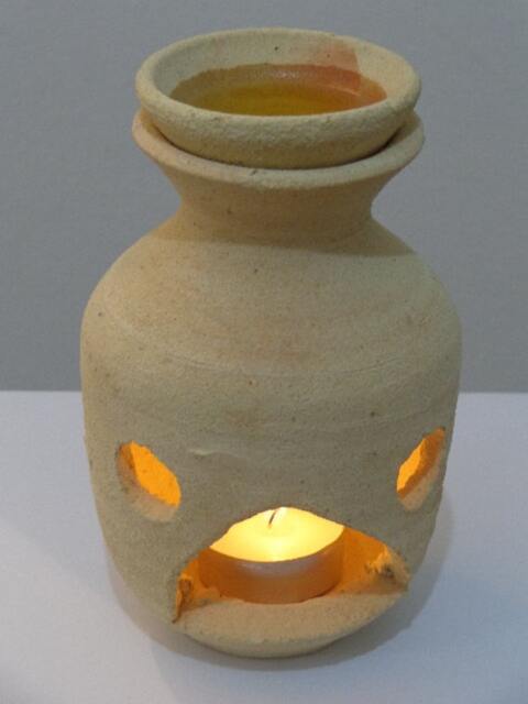 Yea Light Pottery Candle, Healing Candles, Spa Candles Pottery, In/Outdoor Fragrance Diffuser Pottery Light, Candle Pathway Lights - image 1