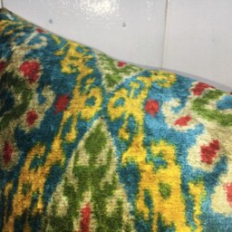 Velvet Pillow Cover, Silk Pillows, 24x24, Handwoven, Cushion, Decorative Pilow, Modern Cover, Accent Pillows, Home Decor, Home Living - thumbnail 3