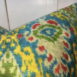 Velvet Pillow Cover, Silk Pillows, 24x24, Handwoven, Cushion, Decorative Pilow, Modern Cover, Accent Pillows, Home Decor, Home Living - thumbnail 2