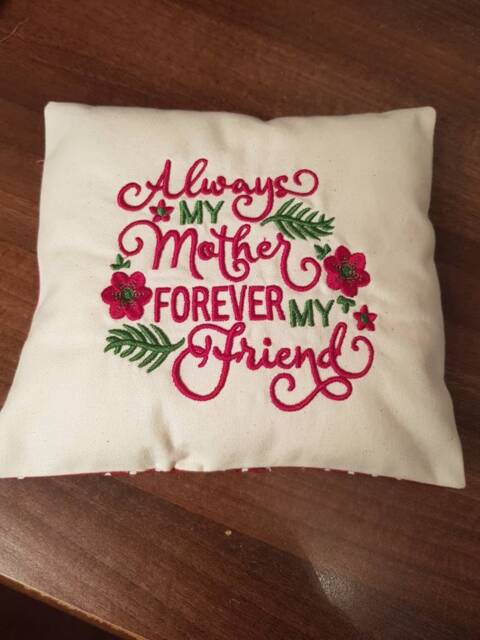 Mother Quote Mini Cushion Backed in Cath Kidston Fabric/Mothers Day - image 1