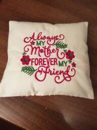 Mother Quote Mini Cushion Backed in Cath Kidston Fabric/Mothers Day - thumbnail 1